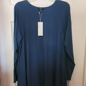 Eileen Fisher Blue Long Sleeve Shirt